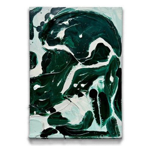Green Marble Impasto 1 – original impasto painting by Tory Burke | Studio Elwood