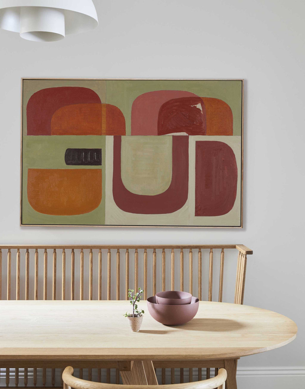 Indian Red Arch - Abstract Wall Art Print