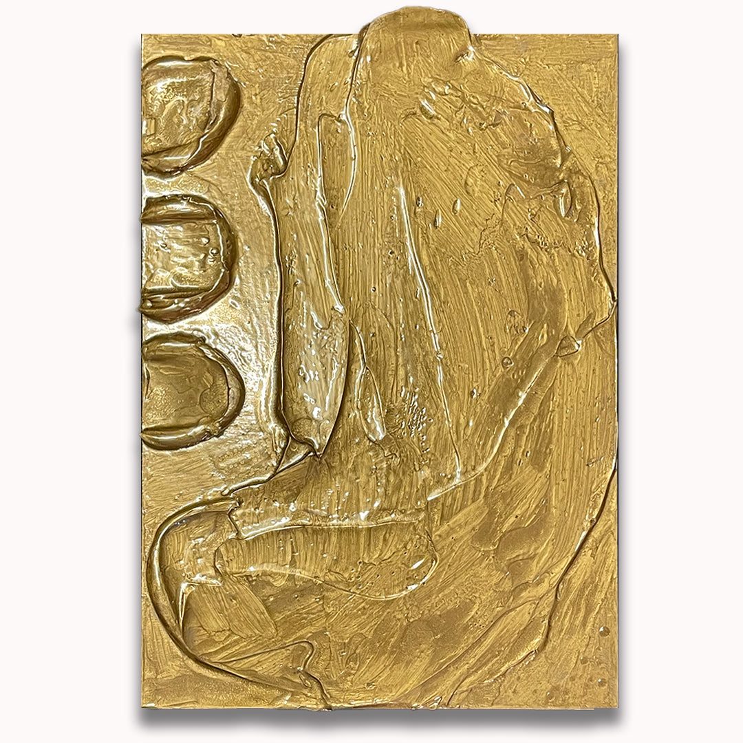 Gold Impasto - Original painting by Tory Burke