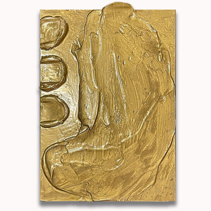 Gold Impasto - Original painting by Tory Burke