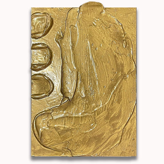 Gold Impasto - Original painting by Tory Burke
