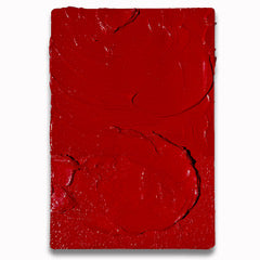 Red Impasto 3 - Original painting by Tory Burke