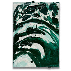 Green Marble Impasto 2 - Original painting by Tory Burke
