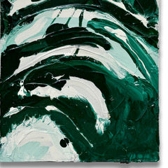 Green Marble Impasto 2 - Original painting by Tory Burke