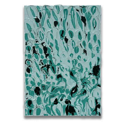 Aqua Impasto 3 – original impasto painting by Tory Burke | Studio Elwood