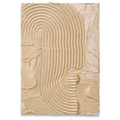 Peach Comb 5 Impasto - Original painting by Tory Burke