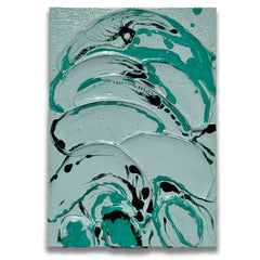 Aqua Impasto 1 - Original painting by Tory Burke