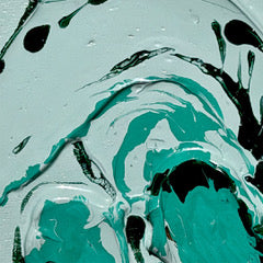 Aqua Impasto 1 - Original painting by Tory Burke