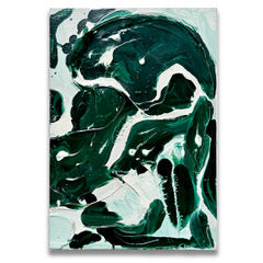 Green Marble Impasto 1 - Original painting by Tory Burke