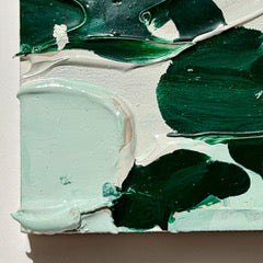 Green Marble Impasto 1 - Original painting by Tory Burke