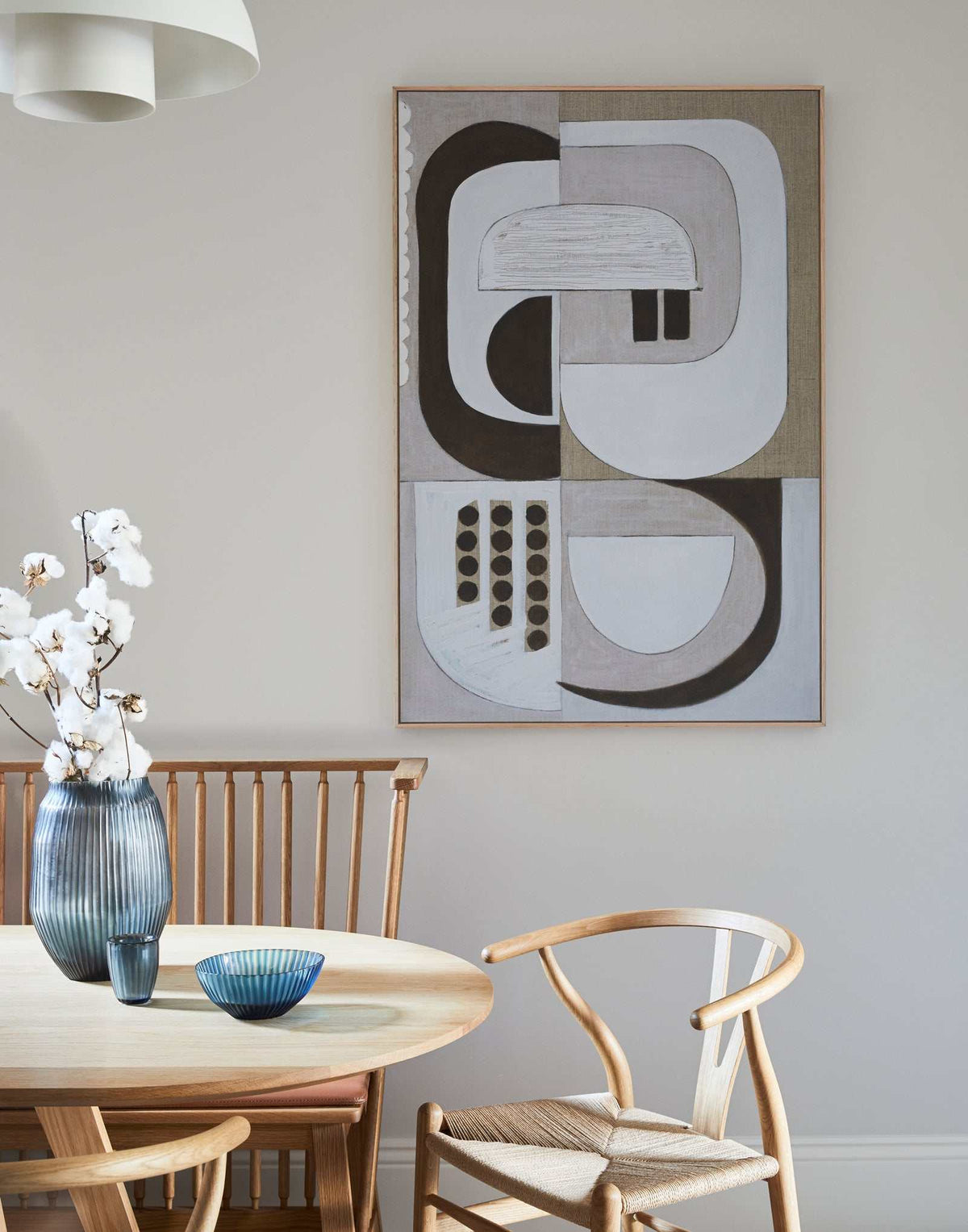 Saxum Arch - Abstract wall art print in a living room setting