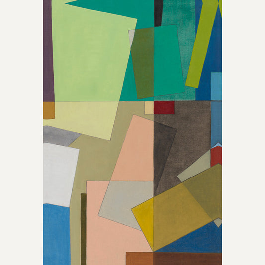 Colour Play Green – Abstract Wall Art Print