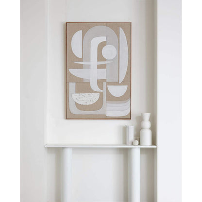 Ivory - Giclee print artwork framed in raw oak