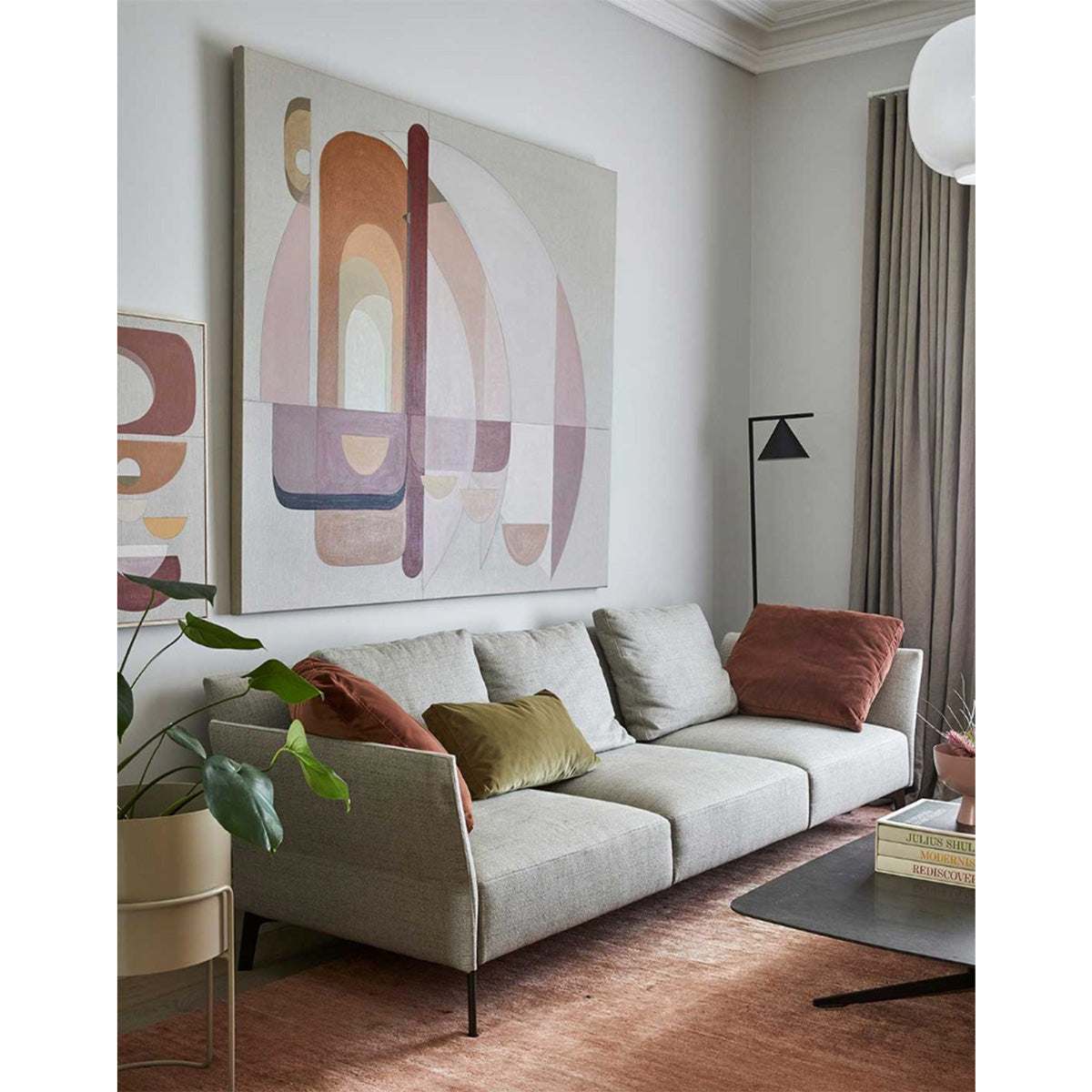 Magna Arch - Giclee print stretched artwork in lounge setting
